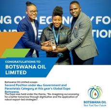 Congratulations to Botswana Oil Limited - Scooping Position Second Position at Global Expo 2022