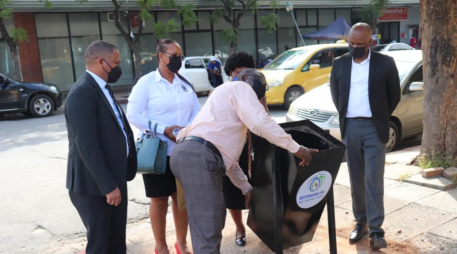 BOL Donates Dustbins to the City of Francistown